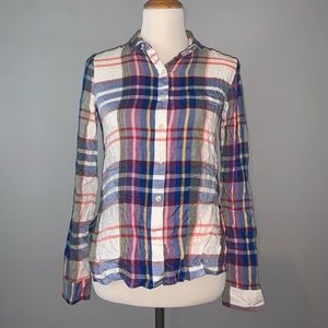 Multicolor button down flannel